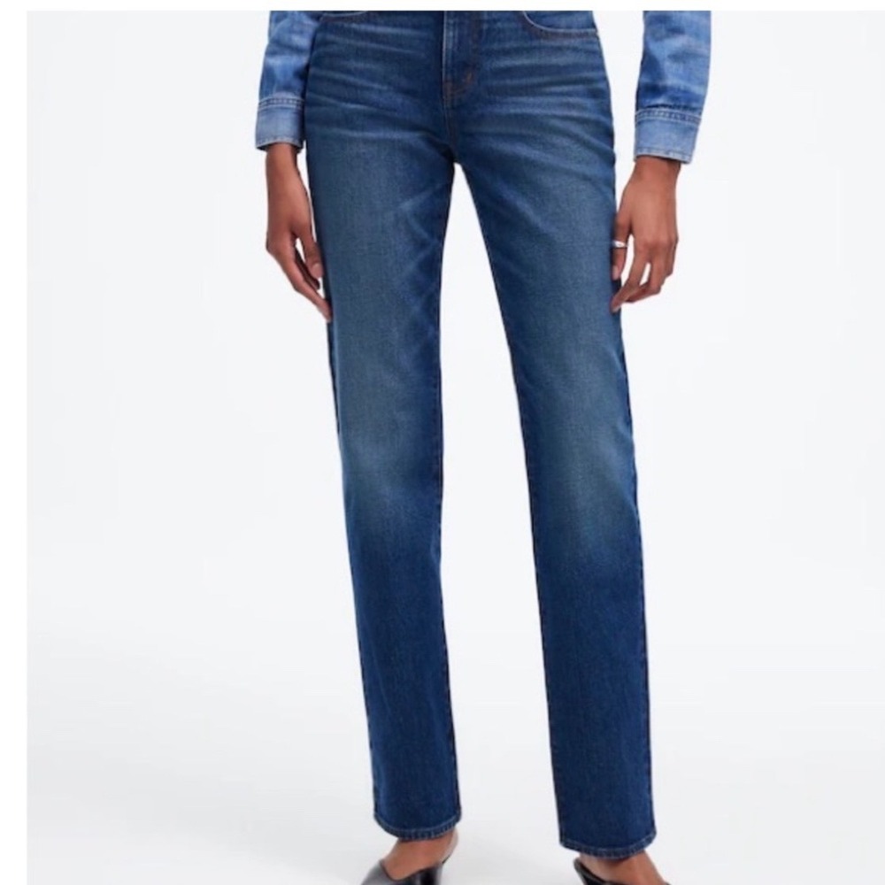 Madewell Mid-Rise 90s Straight Jeans Blue Denim Size 24